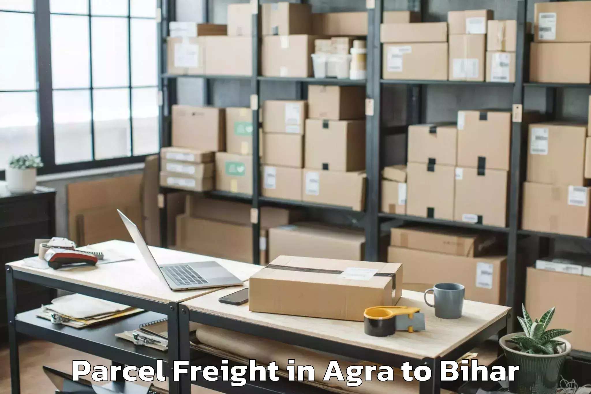 Book Agra to Bikramganj Parcel Freight Online